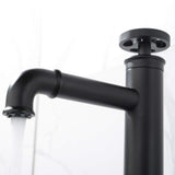 Industrial Style Bathroom Sink Faucet Single Hole Pipe Design Vanity Faucet