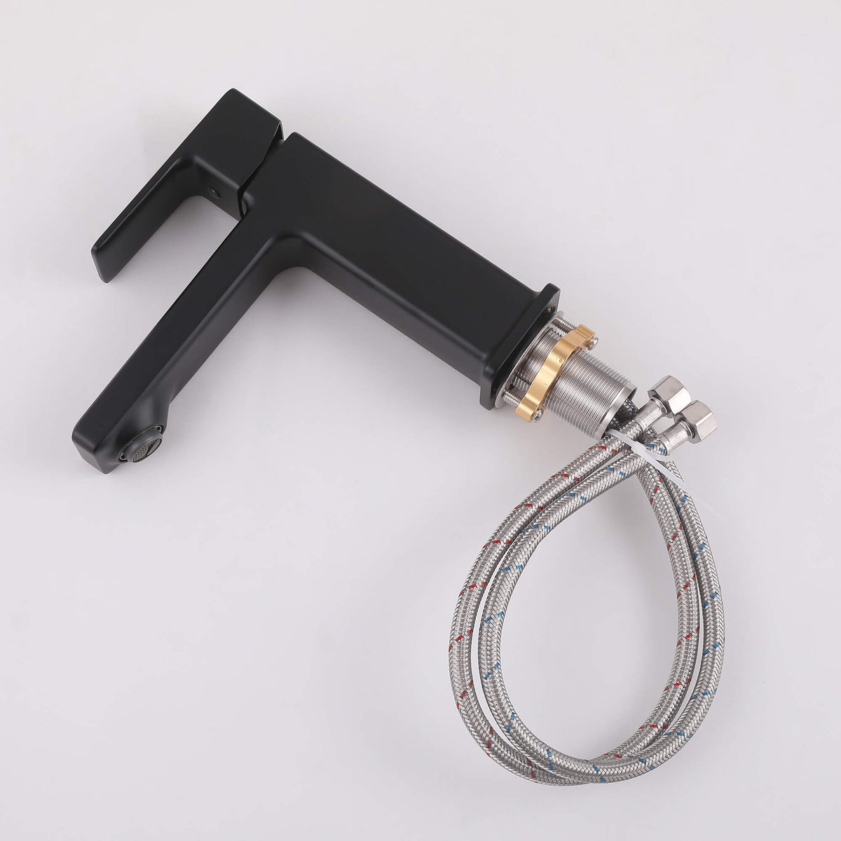 Modern Square Single-Hole Bathroom Faucet