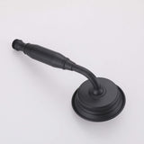 Back view of matte black handheld shower