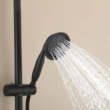 Matte black handheld shower spray