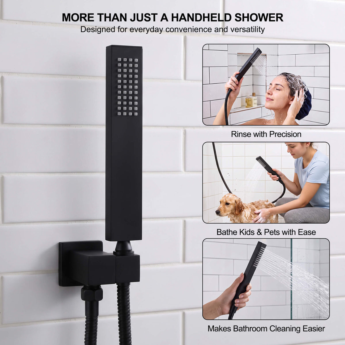 Ceiling-Mounted Single Handle Rain Shower Set