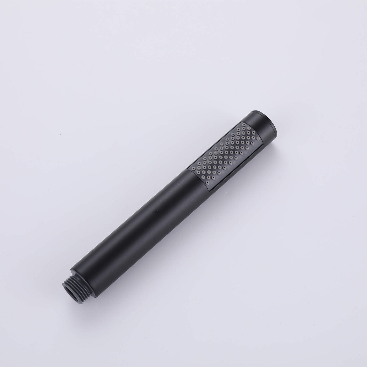 Matte black handheld shower for freestanding tub filler with silicone spray nozzles