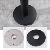 Freestanding Poolside Outdoor Shower with 12-Inch Rainfall Head, Foot Rinse Spout, Shelf & Towel Hook