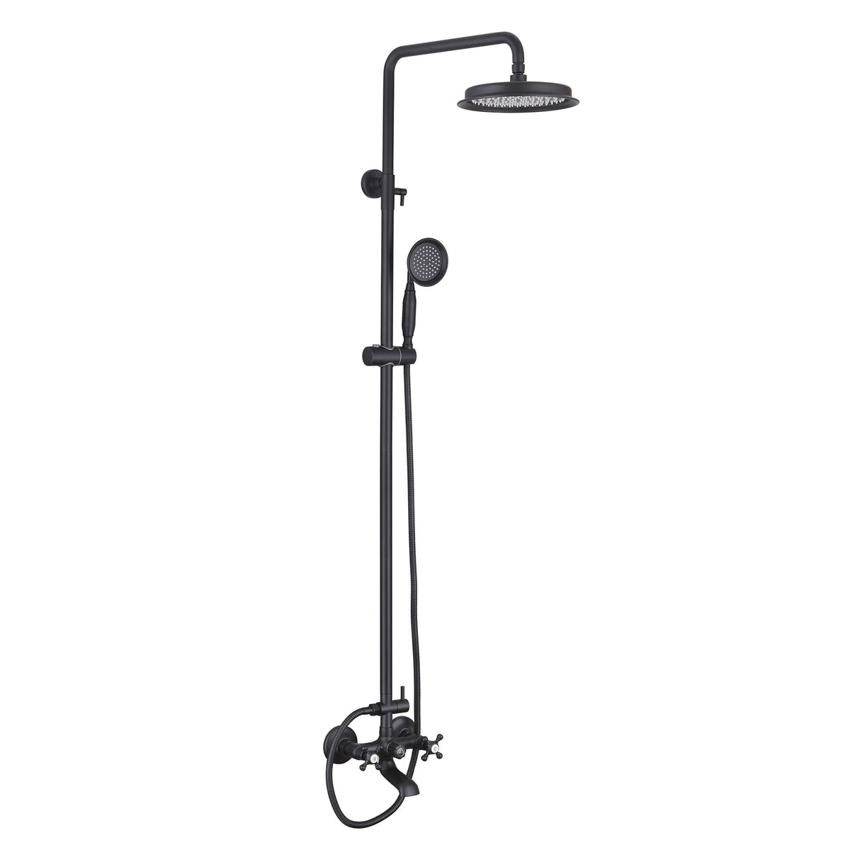 Matte black shower system product