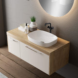 Industrial Pipe Bathroom Faucet for Vessel Sink Matte Black Tall Vanity Faucet