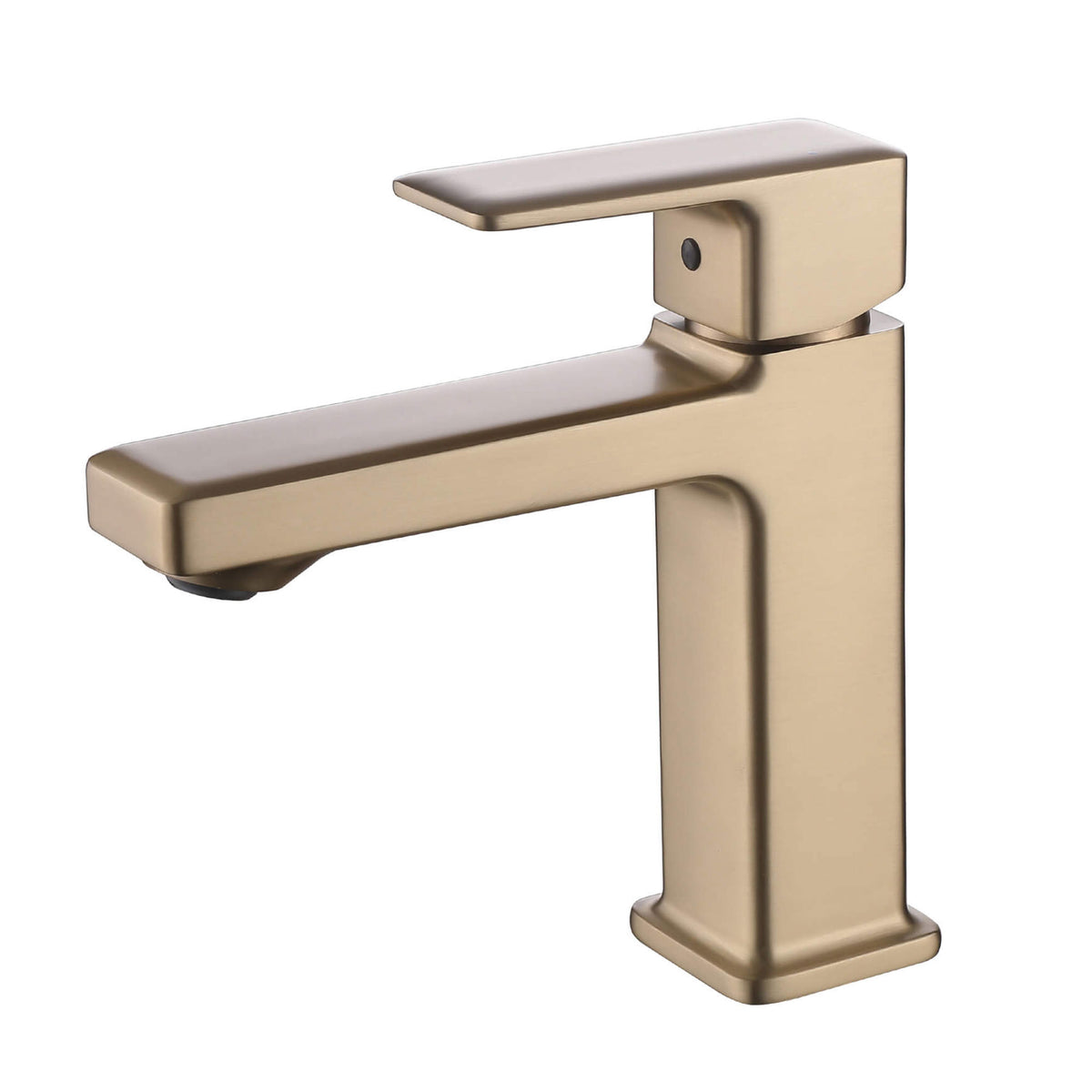 Modern Square Single-Hole Bathroom Faucet