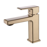 Modern Square Single-Hole Bathroom Faucet