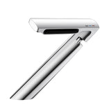 Designer Waterfall Faucet with Angled Body and Side Handle