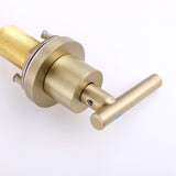 Dual-Handle Round Spout Faucet for Deck-Mounted Basins