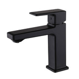 Modern Square Single-Hole Bathroom Faucet