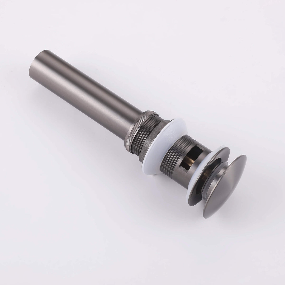 Bathroom sink drain assembly included with olive green faucet set