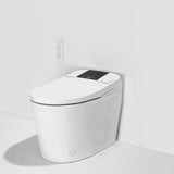 One-piece smart bidet toilet with automatic flush and heated seat