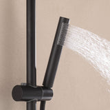 316 Stainless Steel Wall-Mounted Outdoor Shower with Rainfall Shower Head and Handheld Sprayer