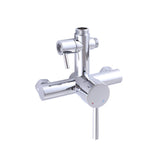chrome outdoor shower valve wall mount hot and cold shower mixer valve with diverter