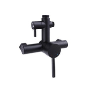 matte black outdoor shower valve wall mount hot and cold shower mixer valve with diverter