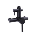 matte black outdoor shower valve wall mount hot and cold shower mixer valve with diverter