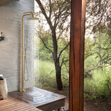 Freestanding Outdoor Shower with Detachable Hand Shower for Pools and Gardens