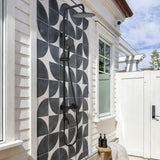 3-Function 304 Stainless Steel Wall-Mounted Outdoor Shower System