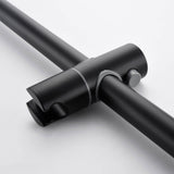 10-Inch Matte Black Thermostatic Shower System with Tub Spout