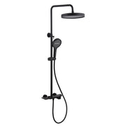 Modern 3-Function Shower System with Rainfall Head, Hand Spray & Waterfall Outlet