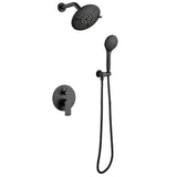 Shower System with 5-Setting Shower Head and 3-Setting Handheld Spray