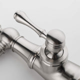 Single Hole Bathroom Faucet with Curved Spout Vintage Vanity Sink Mixer Tap