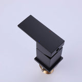 3-Hole Square Waterfall Roman Tub Faucet with Hand Shower