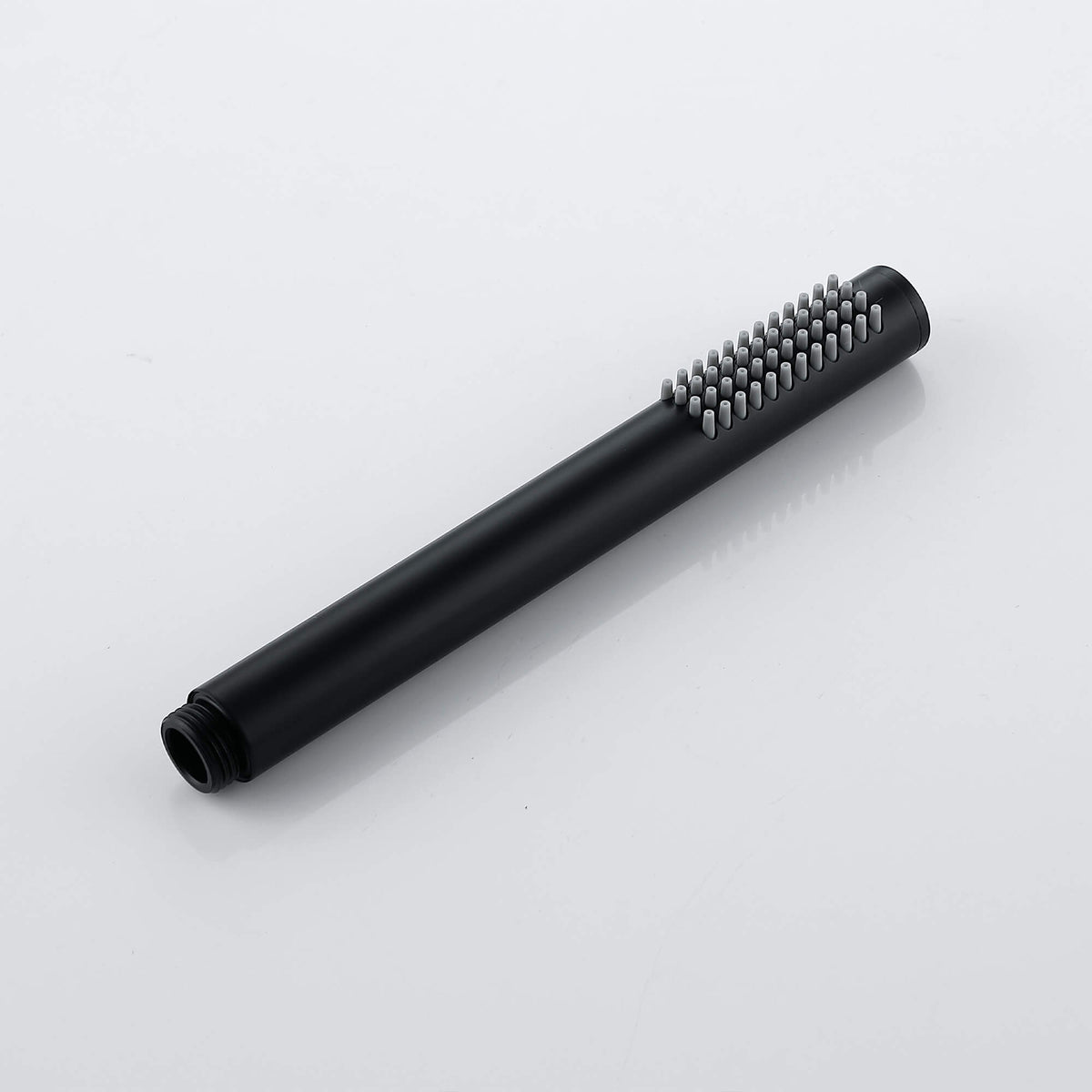Slim matte black handheld shower wand with easy-clean spray nozzles