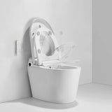 Smart toilet with automatic lid and seat opening system