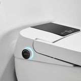 Smart bidet toilet side control knob with illuminated function indicator