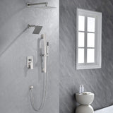 3-Function Rainfall Shower System with Wall Shower & Handheld