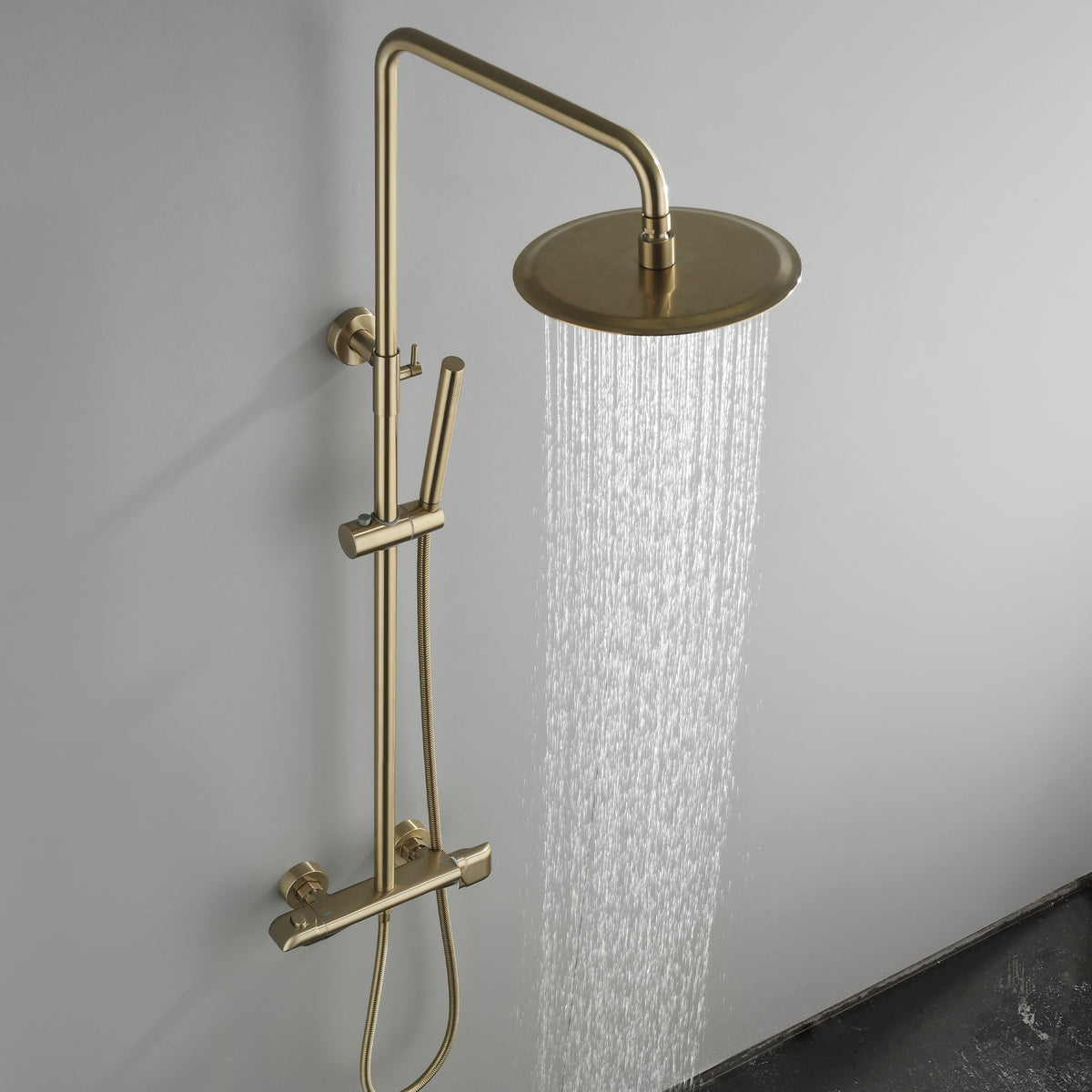 2-Function Exposed Thermostatic Shower System