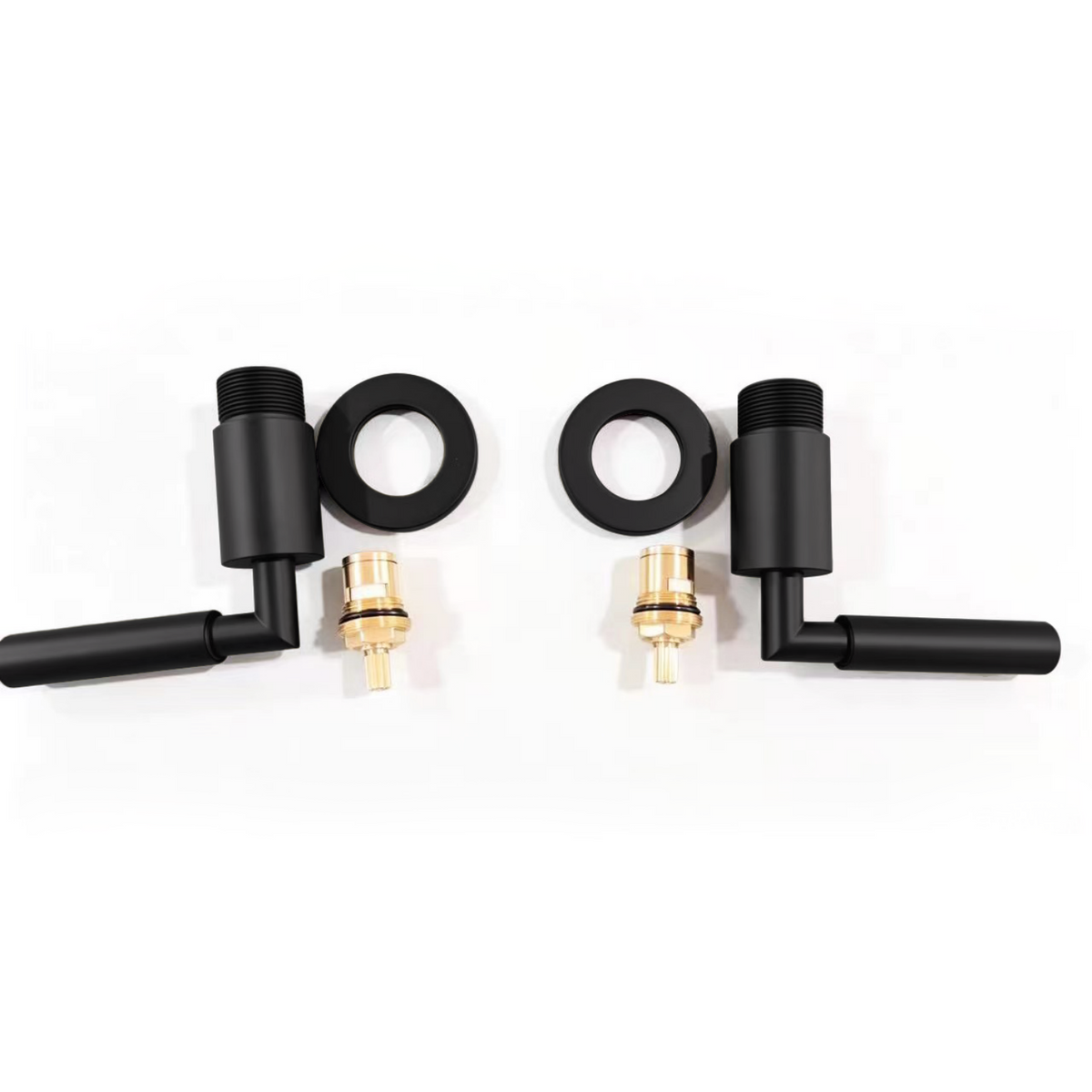 Wall Mount Bathroom Faucet Handle Replacement Kit with Ceramic Cartridge