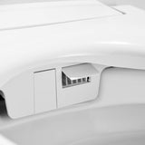 White smart bidet toilet integrated deodorizer air vent for fresher bathroom use