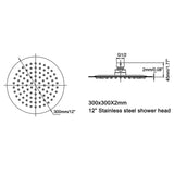 High Pressure Round Stainless Steel Shower Head
