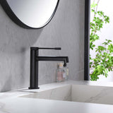 Single Hole Single Handle Deck Mounted Basin Hot And Cold Water Sink Bathroom AD5907MB