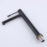 Single Hole Single Handle Bathroom Vessel Sink Faucet with Supply Hose Matte Black AD5908MB