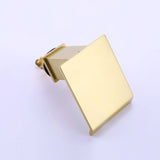 Square Waterfall Spout Bathroom Faucet with Two Knobs