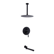 High-Pressure Shower & Tub Faucet Combo with 10-Inch Showerhead