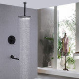 High-Pressure Bathtub Shower Faucet Set With Tub Spout 10 Inch Shower Head JK0054