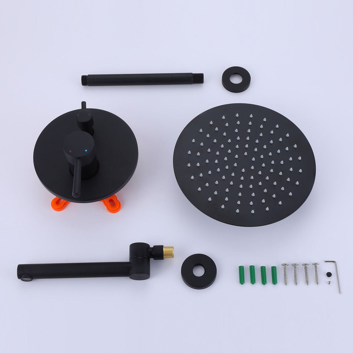 High-Pressure Shower & Tub Faucet Combo with 10-Inch Showerhead