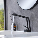 Contemporary Creative Design Bathroom Faucet Matte Black Lavatory Vanity Mixer Tap JK0071