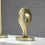 Unique Rain Curtain Design Two Handle Basin Mixer Faucet Brushed Gold JK0088