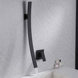 Wall Mounted Waterfall Spout Hot and Cold Mixed Water Sink Faucet JK0093