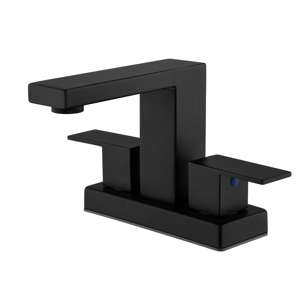 Dual-Handle 3-Hole Basin Faucet with Centerset Base