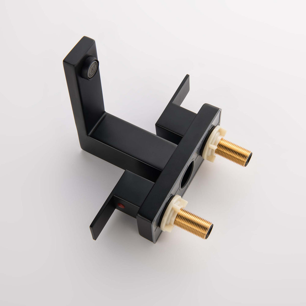 Dual-Handle 3-Hole Basin Faucet with Centerset Base