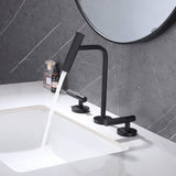 Widespread Bathroom Faucets 8 Inch Bathroom Sink Faucet Matte Black JK0132