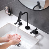 Widespread Bathroom Faucets 8 Inch Bathroom Sink Faucet Matte Black JK0132