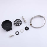 Glass Rinser for Kitchen Sink Stainless Steel Bottle Washer Cup Cleaner Matte Black JK0142