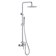 2-Function Outdoor Shower with Handheld and Rain Showerhead